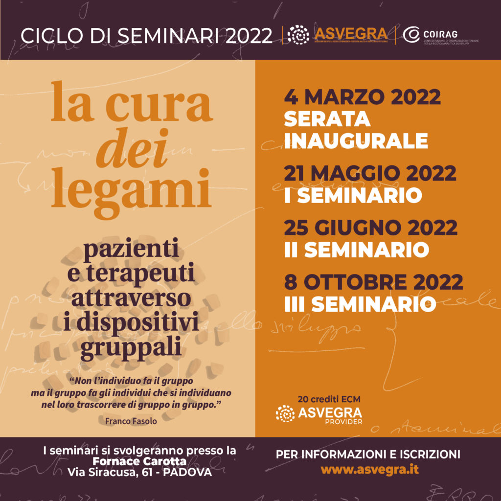 Presentazione dei Seminari ASVEGRA 2022