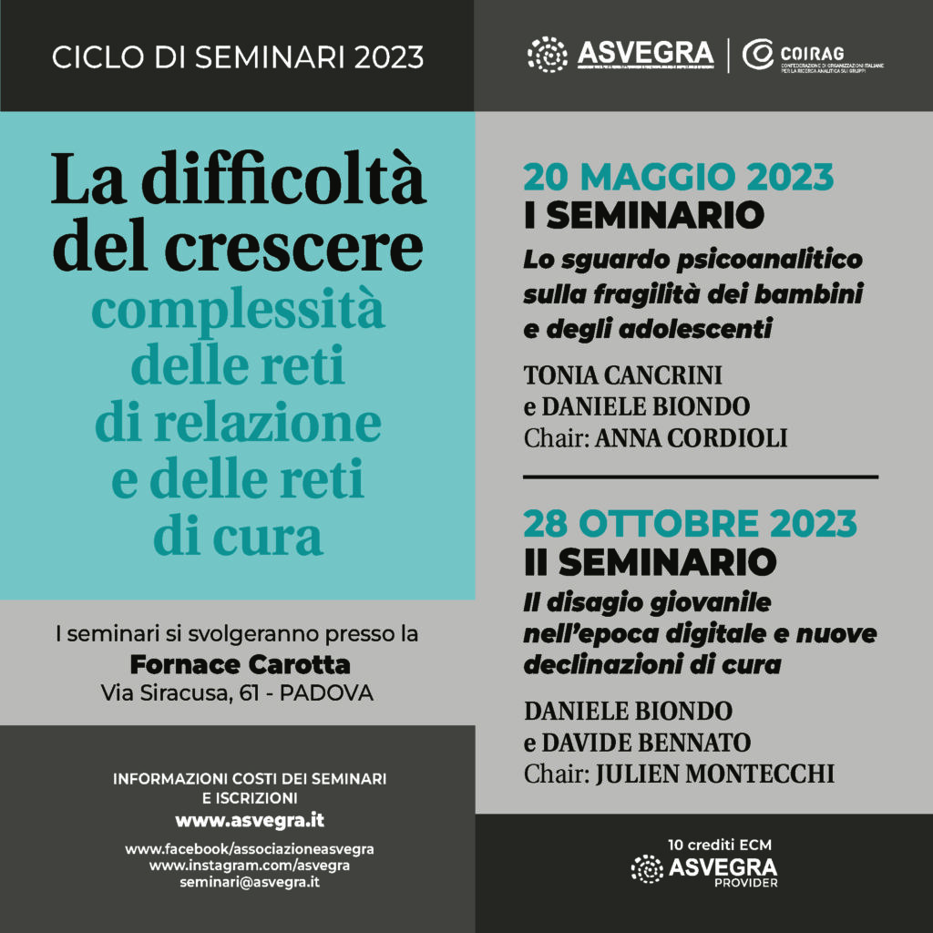 CICLO DI SEMINARI 2023: 10 ECM CON ASVEGRA PROVIDER
PER  PROFESSIONISTICHE LAVORANO IN VENETO.